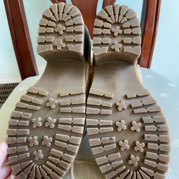 Cliffs by White Mountain tan suede boot with fur , 3in heel - Picture 7 of 16